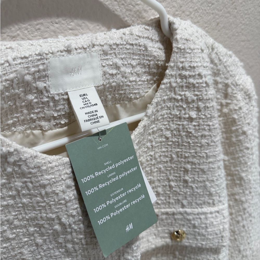 H&M White tweed jacket - Picture 5 of 6